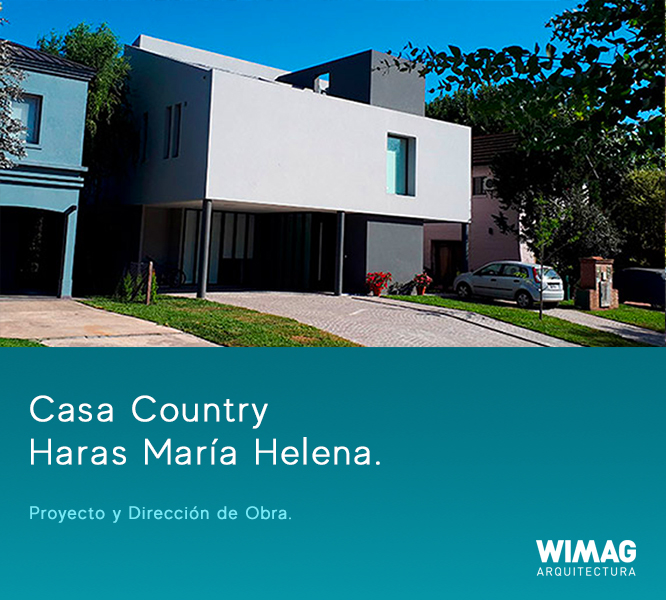 Proyecto y Dirección de Obra. Construccion de Casa Country Haras Maria Elena